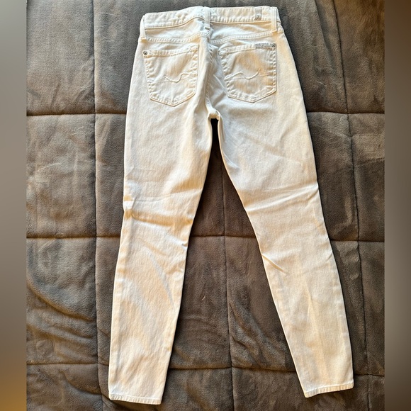7 for All Mankind Gwenevere ankle jean, clean white, 26 - Picture 5 of 10